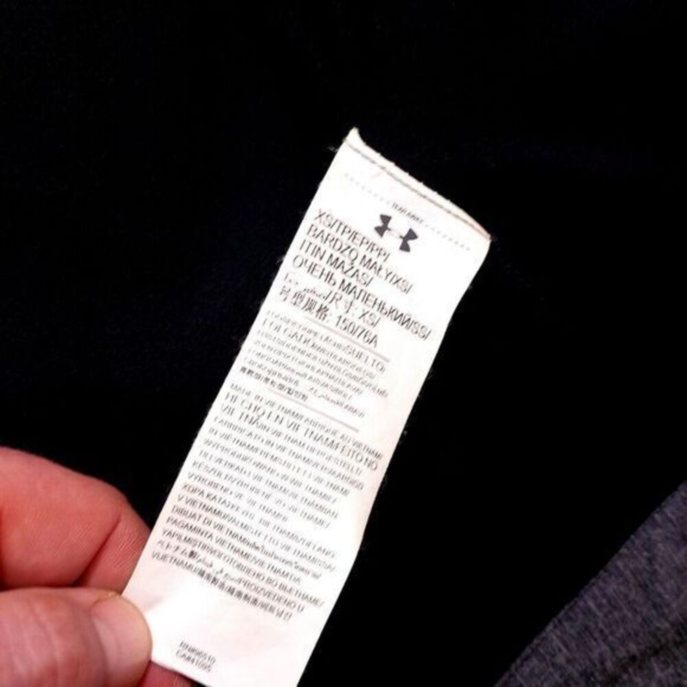 Under Armour‎ Womens XS Transit Wrap Jacket Loose Hooded Full Zip Black Gray - Picture 4 of 11